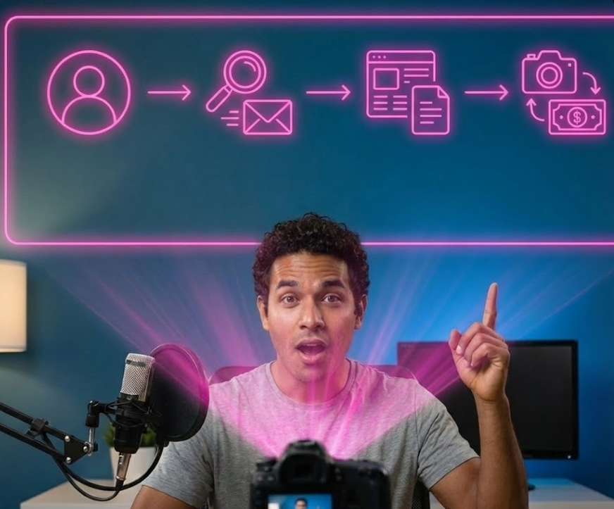 Diagrama visual del proceso de trabajo como creador: registro, aprobación, asignación de proyectos y pago